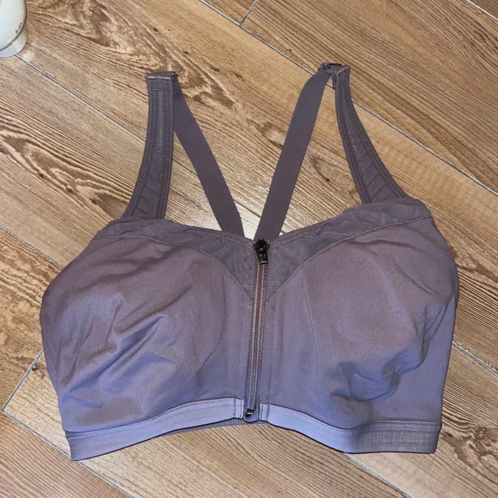 Knockout by Victoria Secret Front close Sport bra in mauve color